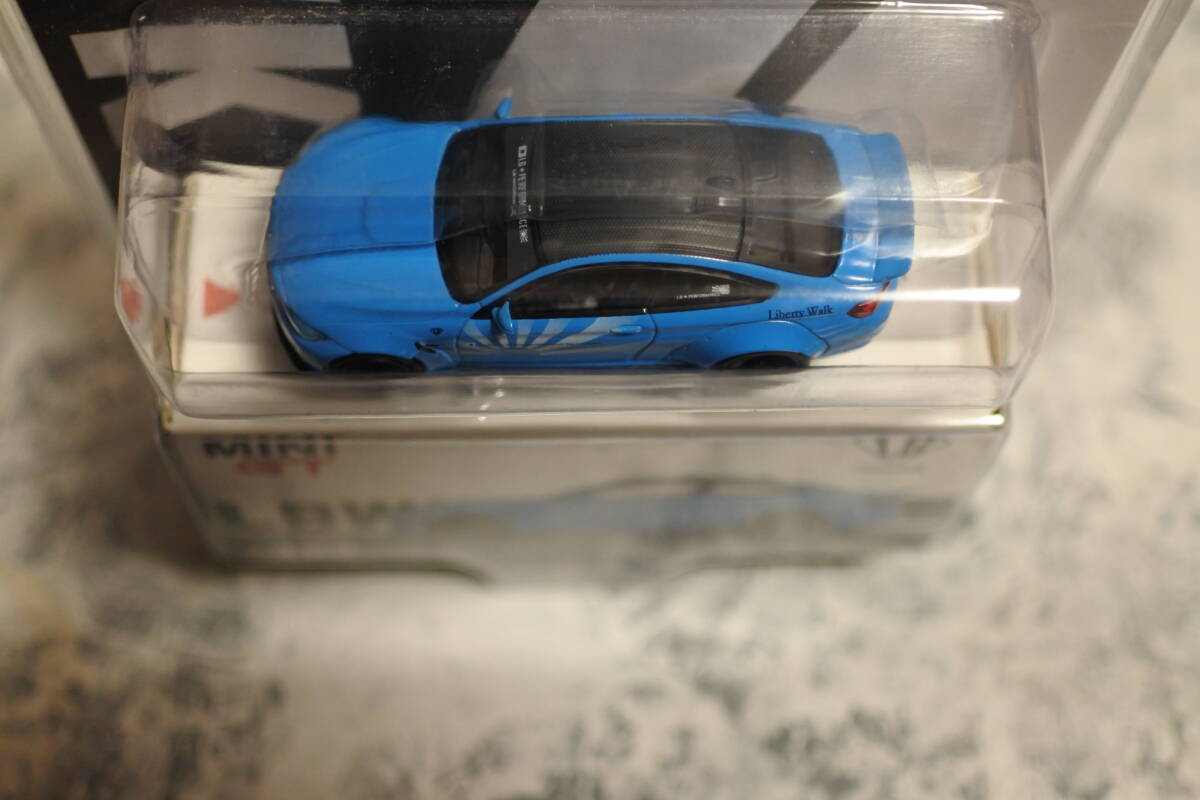 1/64 MINI GT LB☆WORK BMW M4 Baby Blue 未使用未開封品 レアモデルの画像4