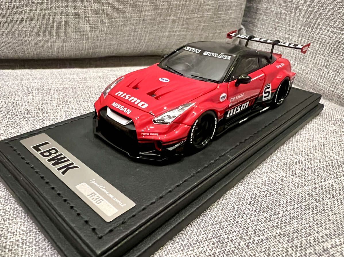 IG2723 1/43 ignition model LB-Silhouette WORKS GT Nissan 35GT-RR Red/Black イグニッションモデル R35 GT-R GTR nismoの画像4