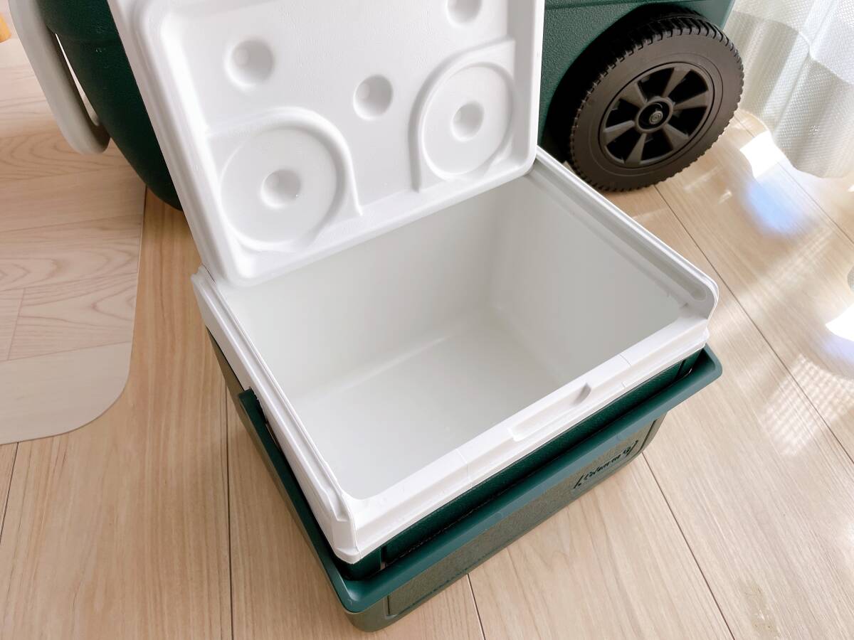 Coleman* Coleman * cooler-box set * wheel cooler,air conditioner * green *50QT*5850* Mini cooler,air conditioner & Jug & heat insulation mug 