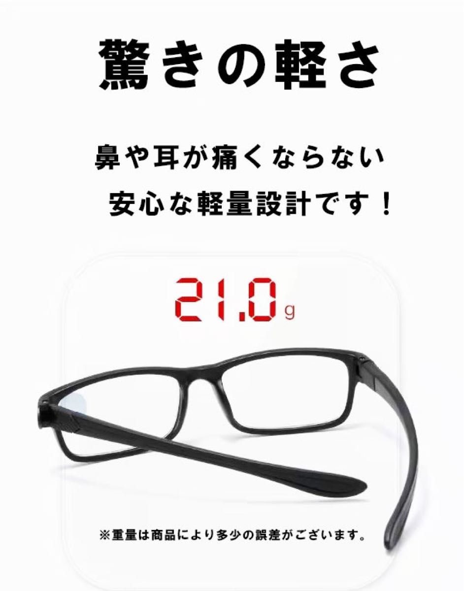 アウトレット メンズ レディース 軽い お洒落 スポーティ 老眼鏡 ブルーライトカット PCメガネ eスポーツ ブルー ＋3.0