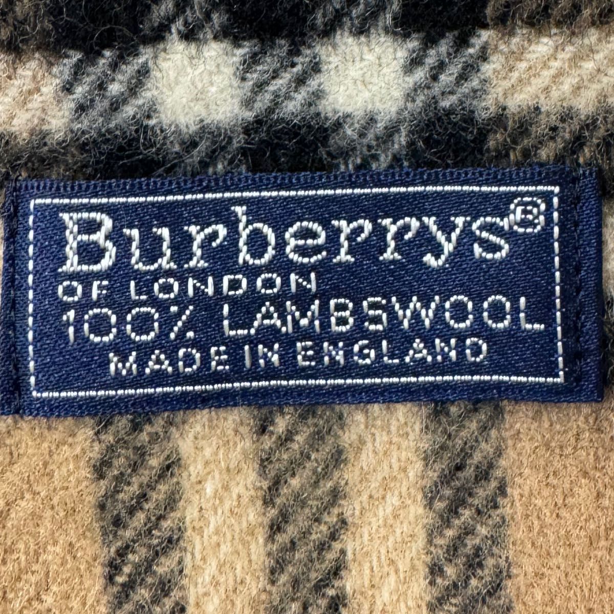 【美品】BURBERRY　バーバリー　マフラー　ラムウール100％　カシミヤ100% キャメル ブルー 2枚セット 送料無料!!　