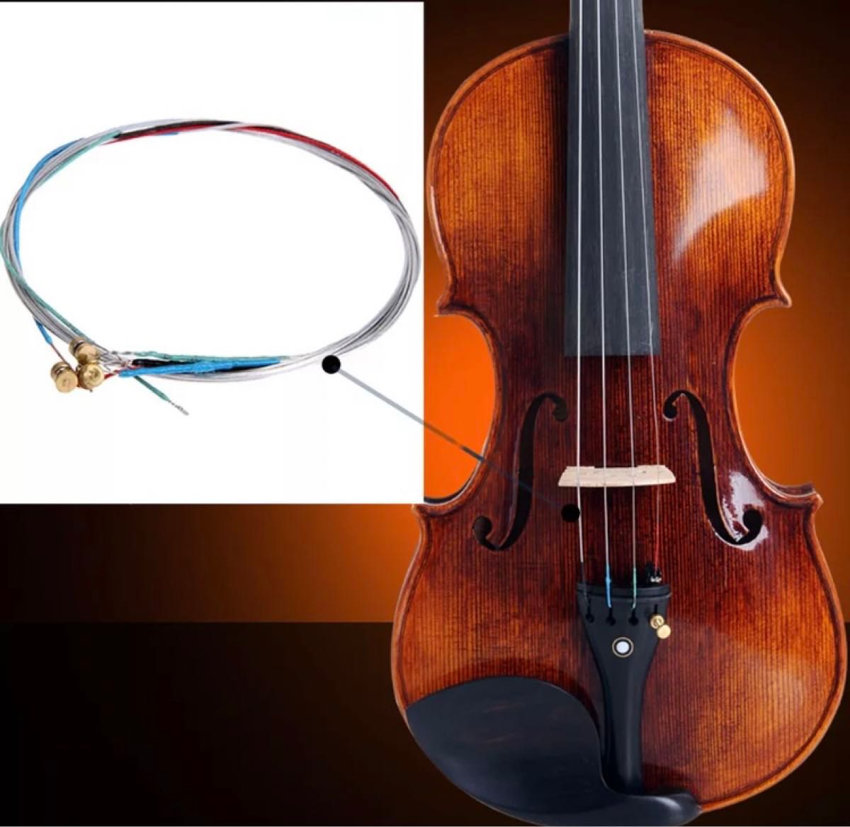 新品　バイオリン弦　4本フルセット　E-A-D-G 3/4 4/4 ボールエンド