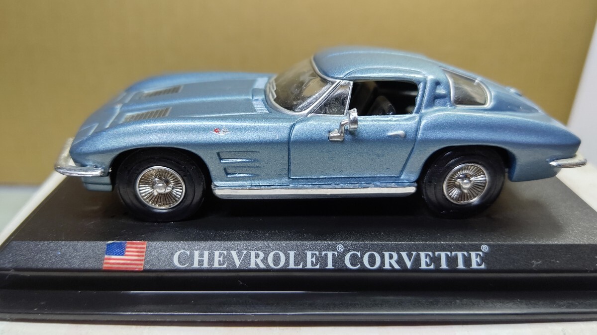  scale 1/43 CHEVROLET CORVETTE! America world. famous car collection! Dell Prado car collection!