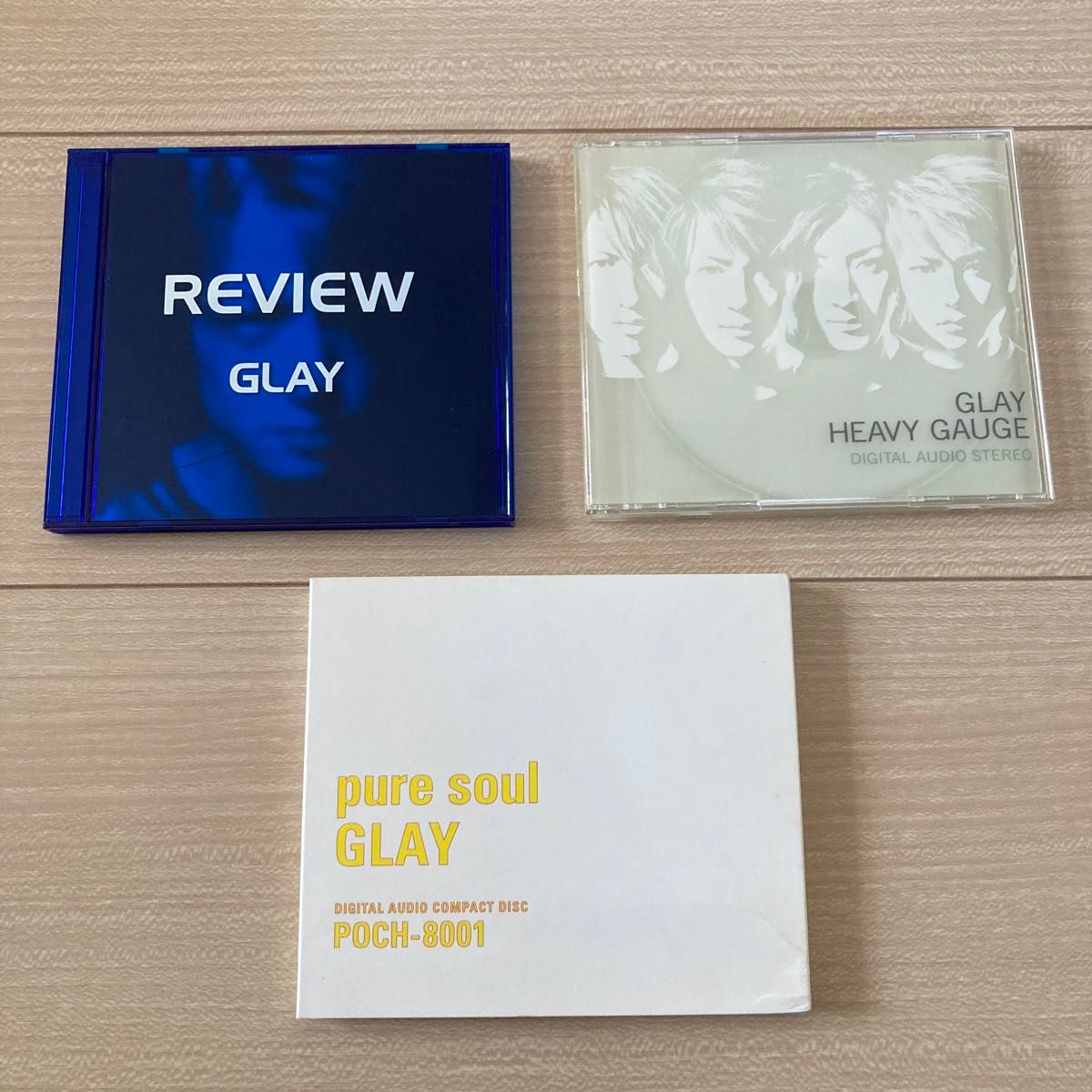 GLAY CD名盤セット　「Review」「heavy gauge」「pure soul」