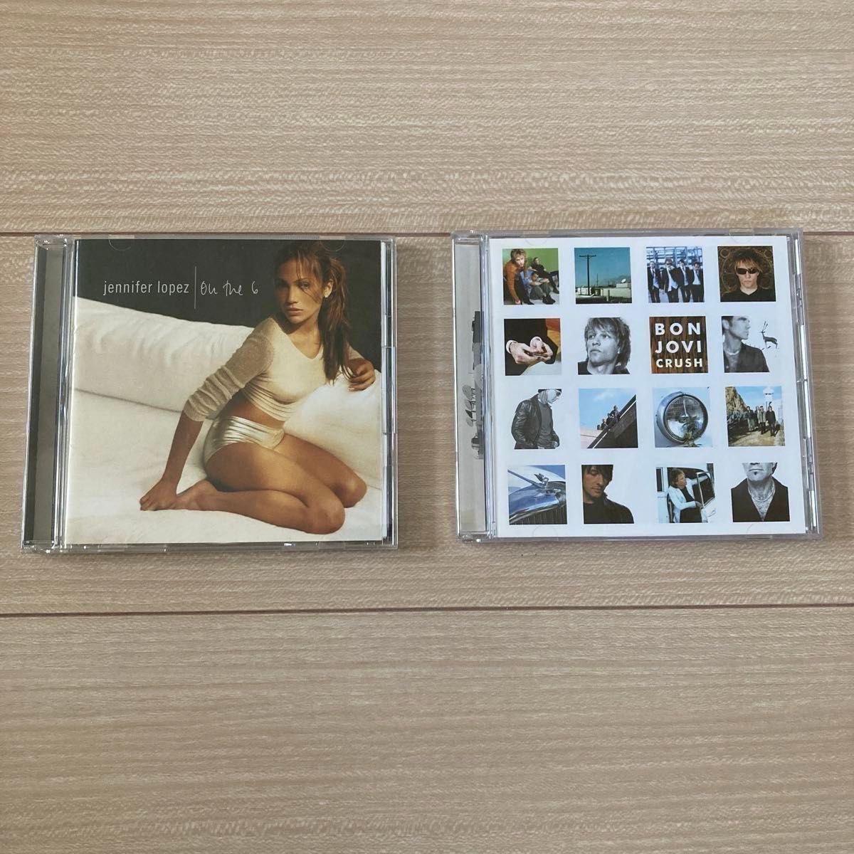 CD２枚 ジェニファーロペス「on the 6」、ボンジョビ「crush」
