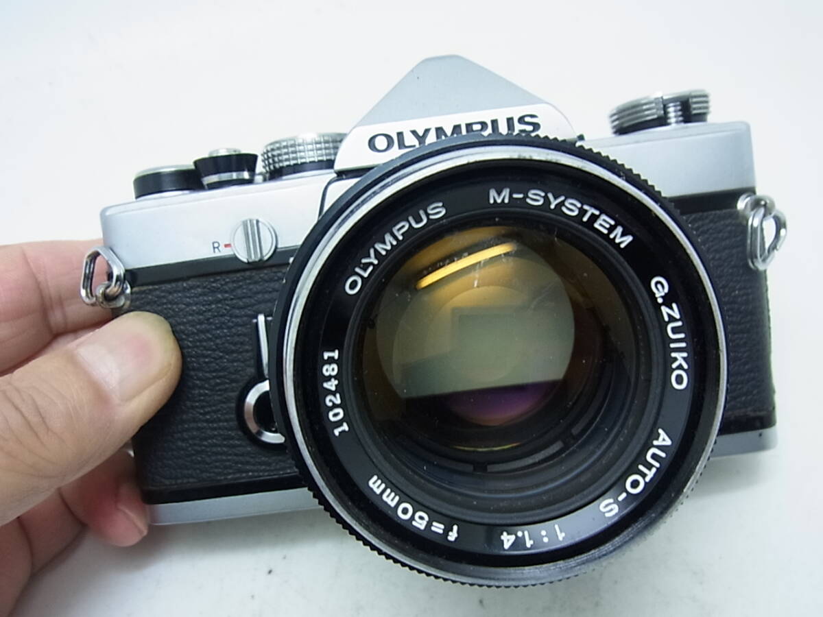 ☆ OLYMPUS M-1+MシステムGズイコーオートS 50mmF1.4 (ボディは点検整備清掃済み！プリズム交換対策済み！レンズは、清掃整備済み）☆の画像2