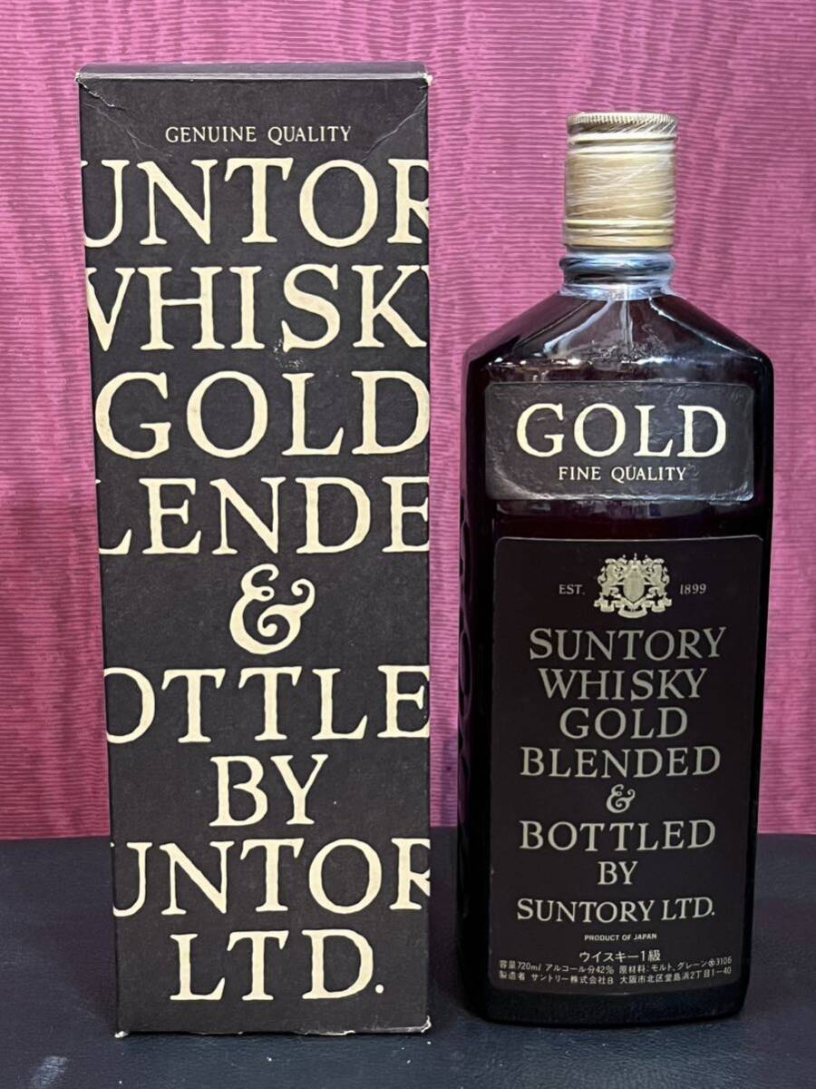 ★SUNTORY WHISKY GOLD サントリー ウイスキー ゴールド 1級 国産 720ml 42％★古酒 ジャパニーズの画像1