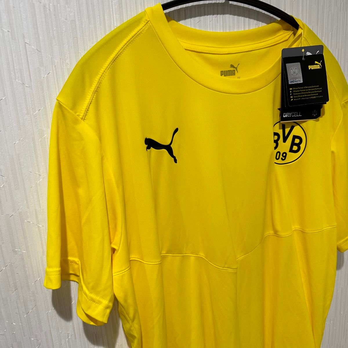 PUMAプーマサッカー BVB ウォームアップ 半袖Tシャツ メンズXS 新品