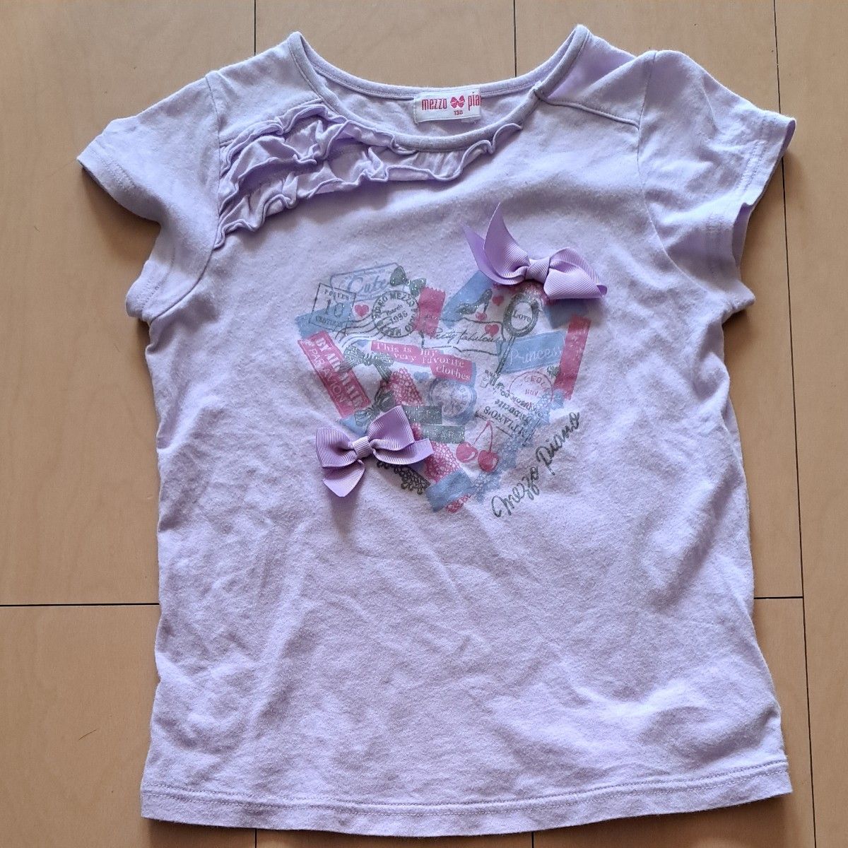 メゾピアノTシャツ トップス 半袖Tシャツ 女の子 カットソー 半袖