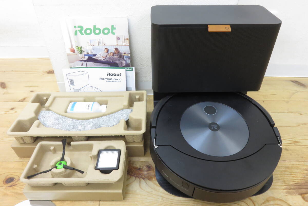 16350 上604-138　ルンバ　j7+　iRobot　Roomba　ロボット掃除機　自動ゴミ収集機　床拭き　クリーナー　中古品　ヤ140_画像1