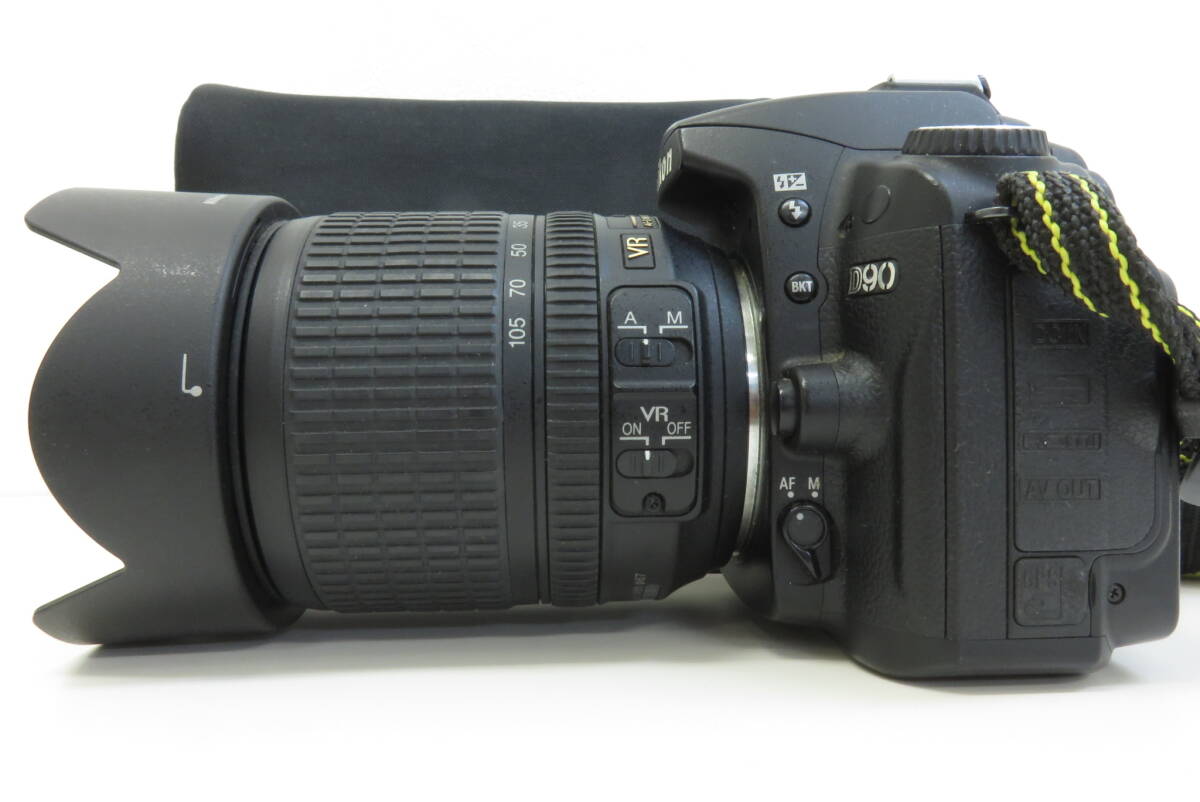 16412 小604-206 ニコン D90 Nikon 本体 ボディ レンズ AF-S 18-105mm 1:3.5-5.6G ED デジタル一眼レフカメラ デジカメ ヤ80の画像3