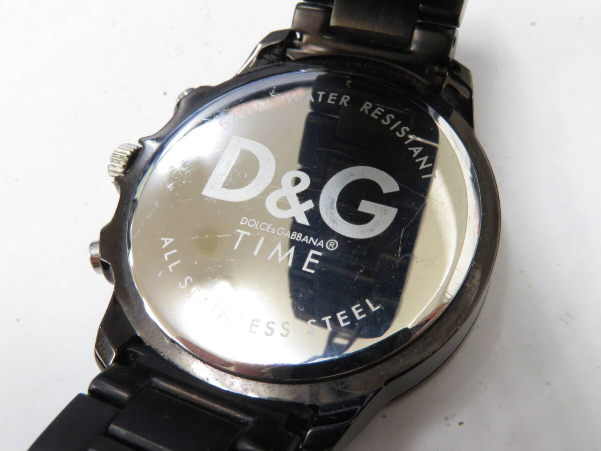 16354 上604-066 D＆G 腕時計 TIME アナログ クォーツ クロノグラフ SS メンズ ウォッチ ドルガバ ドルチェ & ガッバーナ 60の画像4