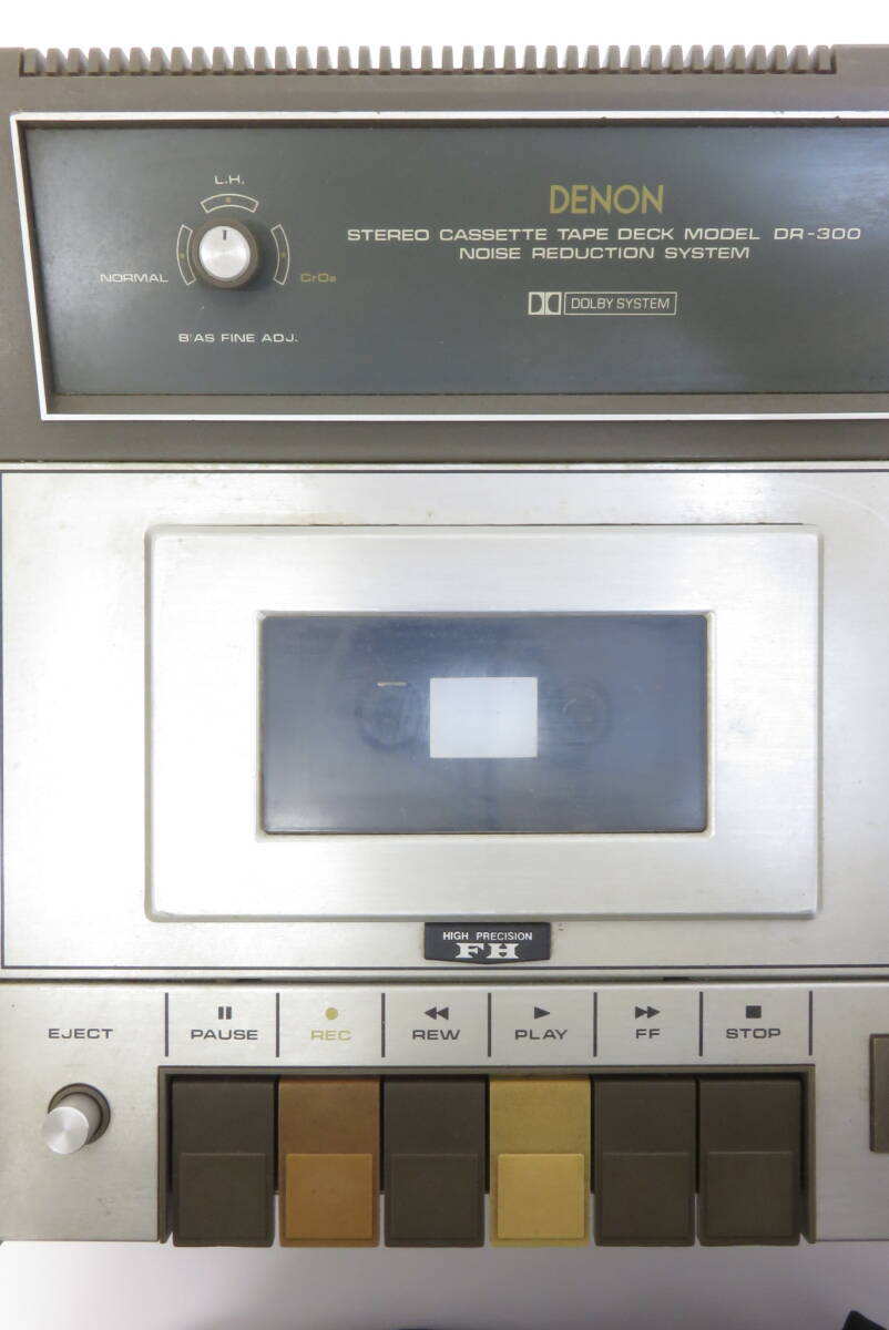 16363 小604-157 DENON ステレオ カセットテープデッキ DR-300 デノン オーディオ機器 中古品 ヤ100の画像3