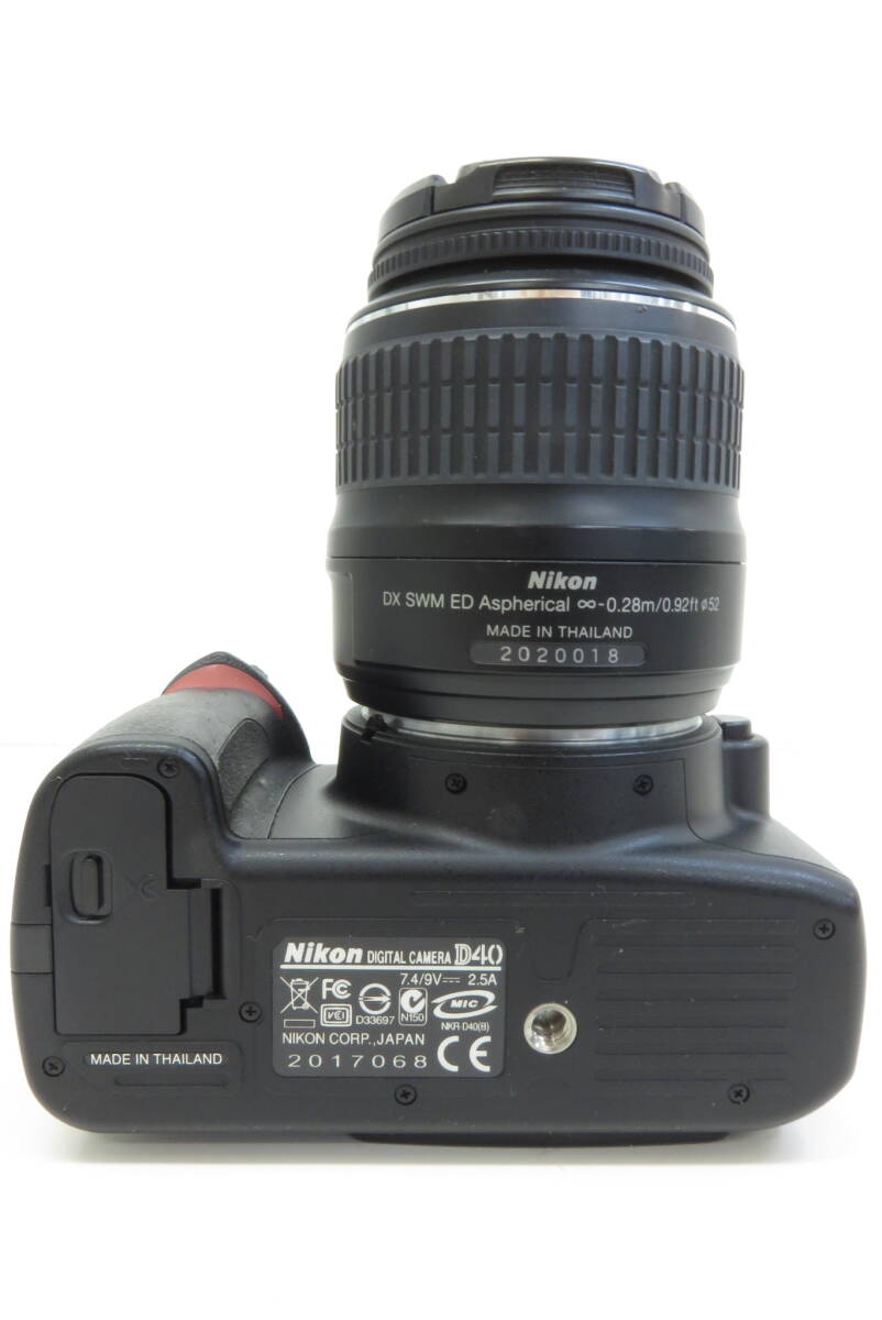 16416 小604-205 ニコン D40 Nikon 本体 ボディ レンズ ニッコール デジタル一眼レフカメラ デジカメ 現状品 ヤ100の画像7