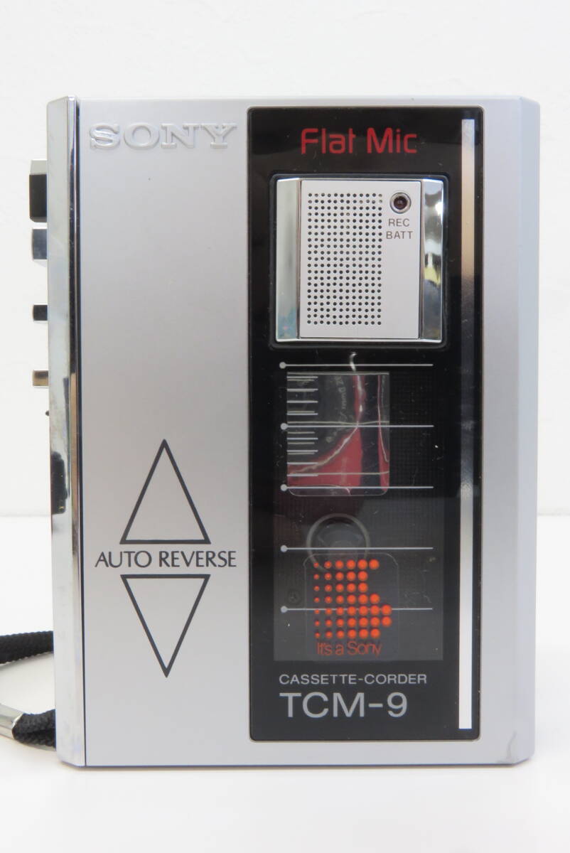 16475 上604-299 カセットレコーダー TCM-9 SONY FlatMic ソニー カセットプレーヤー テープレコーダー 中古品 ヤ60の画像1