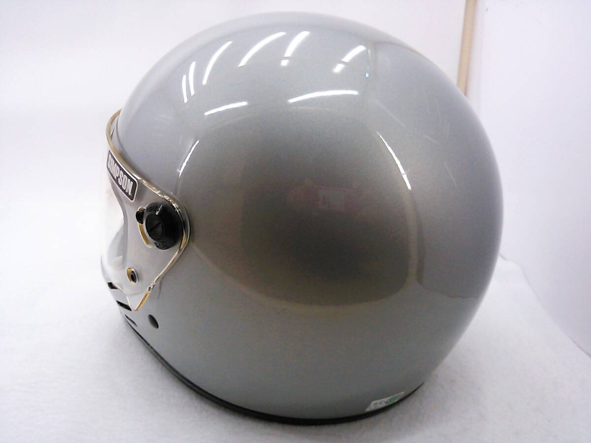 【送料無料】外装良品 国内正規品 SIMPSON シンプソン M30 シルバー 57cm フルフェイスヘルメットの画像2