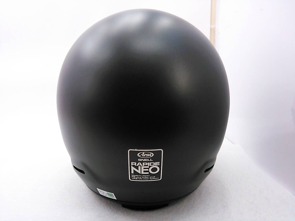 【送料無料】使用極わずか 良品 2023年製 Arai アライ RAPIDE-NEO ラパイドネオ フラットブラック Lサイズ フルフェイスヘルメットの画像3