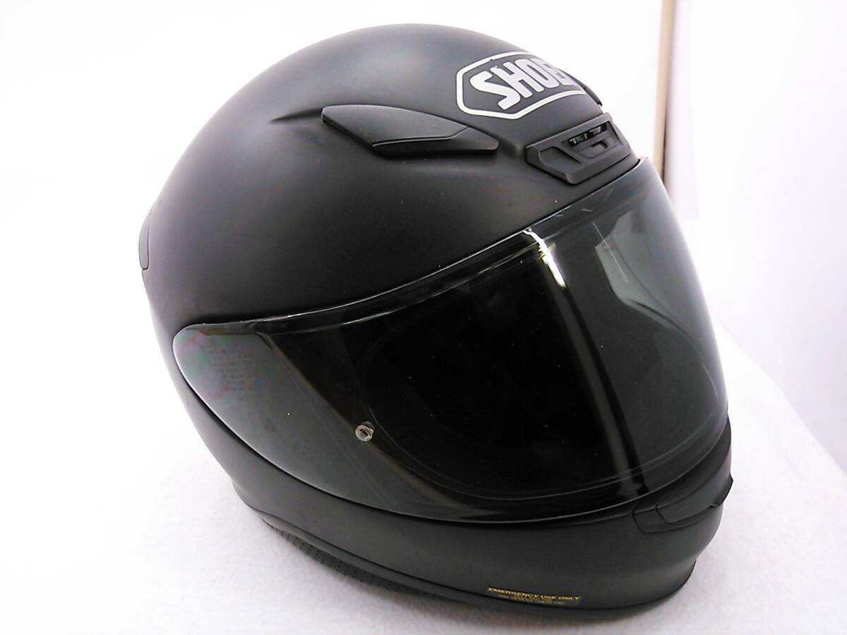 【送料無料】SHOEI ショウエイ Z-7 マットブラック Mサイズ スモークシールド付き フルフェイスヘルメットの画像6