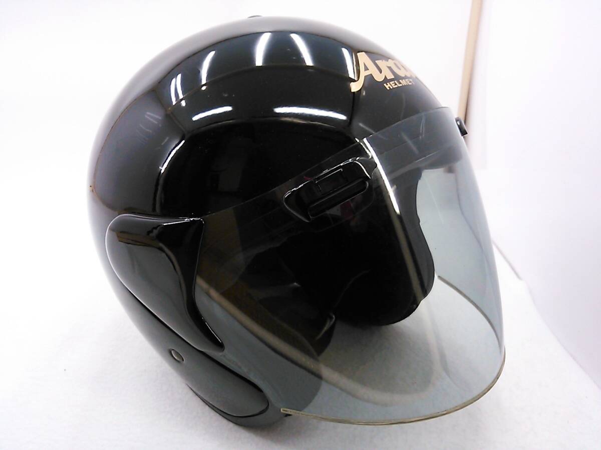 【送料無料】外装良品 Arai アライ SZ ブラック Lサイズ ジェットヘルメット_画像7