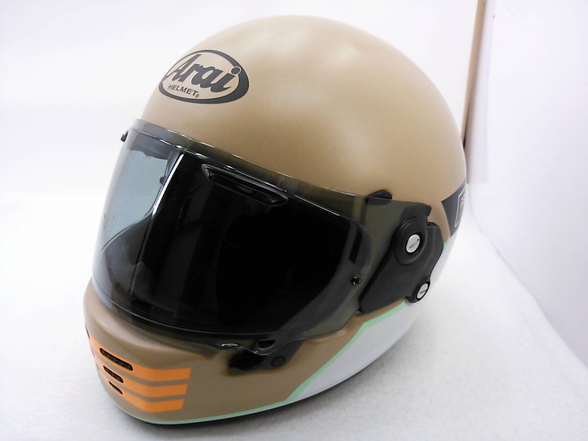 【送料無料】Arai アライ RAPIDE-NEO ラパイドネオ OVERLAND オーバーランド Lサイズ スモークシールド付き フルフェイスヘルメットの画像2