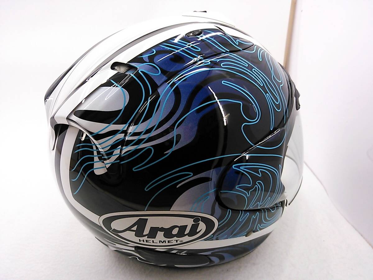 【送料無料】程度上 Arai アライ SZ-RamⅢ SZ-Ram3 RIPTIDE リップタイド Mサイズ ジェットヘルメットの画像6