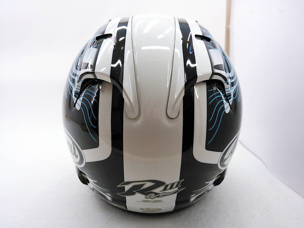 【送料無料】程度上 Arai アライ SZ-RamⅢ SZ-Ram3 RIPTIDE リップタイド Mサイズ ジェットヘルメットの画像4