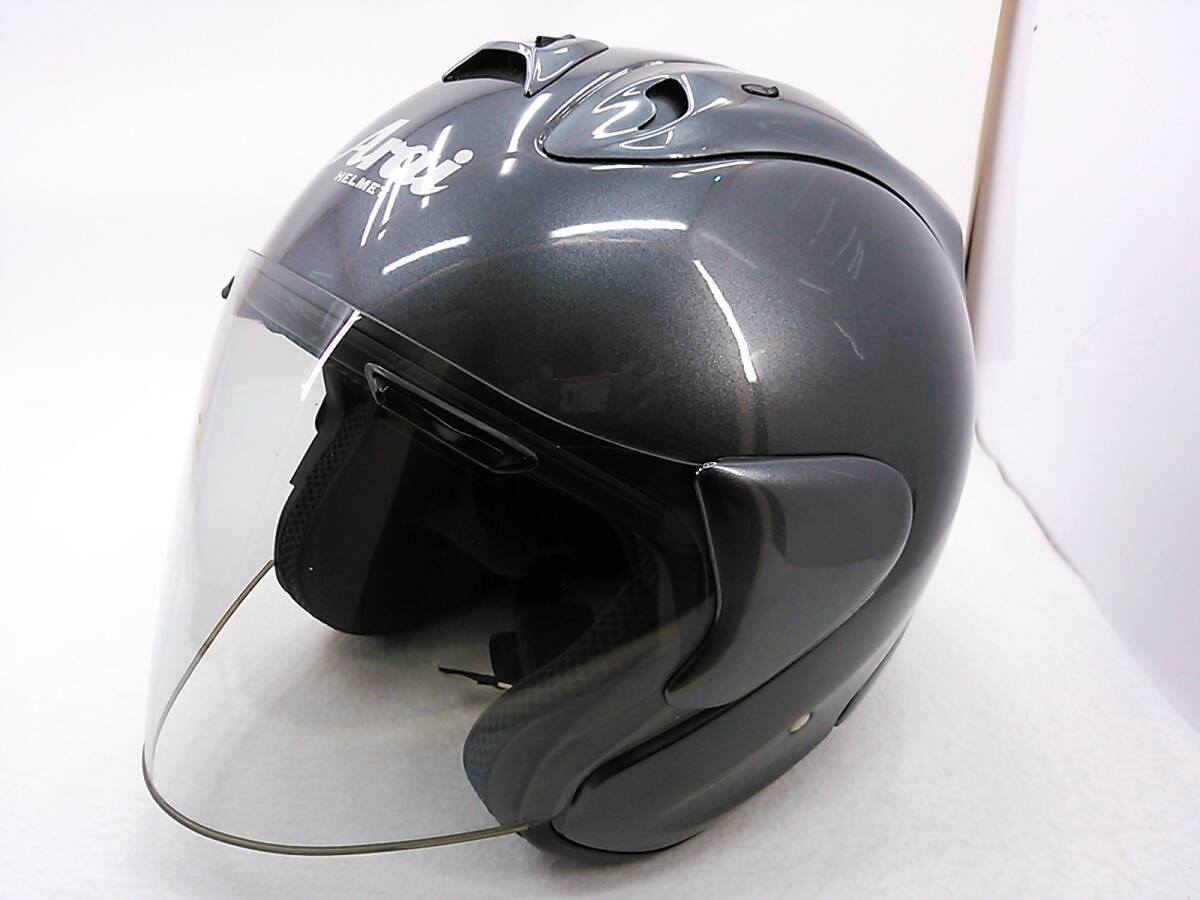 【送料無料】Arai アライ SZ-RamⅢ SZ-Ram3 ALUMINA GRAY アルミナグレー XXLサイズ ジェットヘルメット_画像1