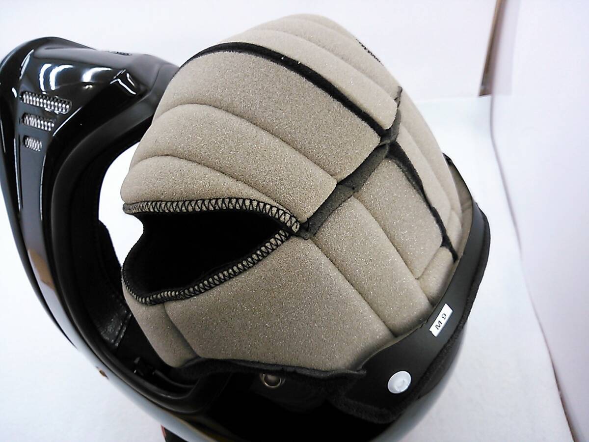 【送料無料】SHOEI ショウエイ EX-ZERO ブラック Mサイズ インナーシールド フルフェイスヘルメットの画像8