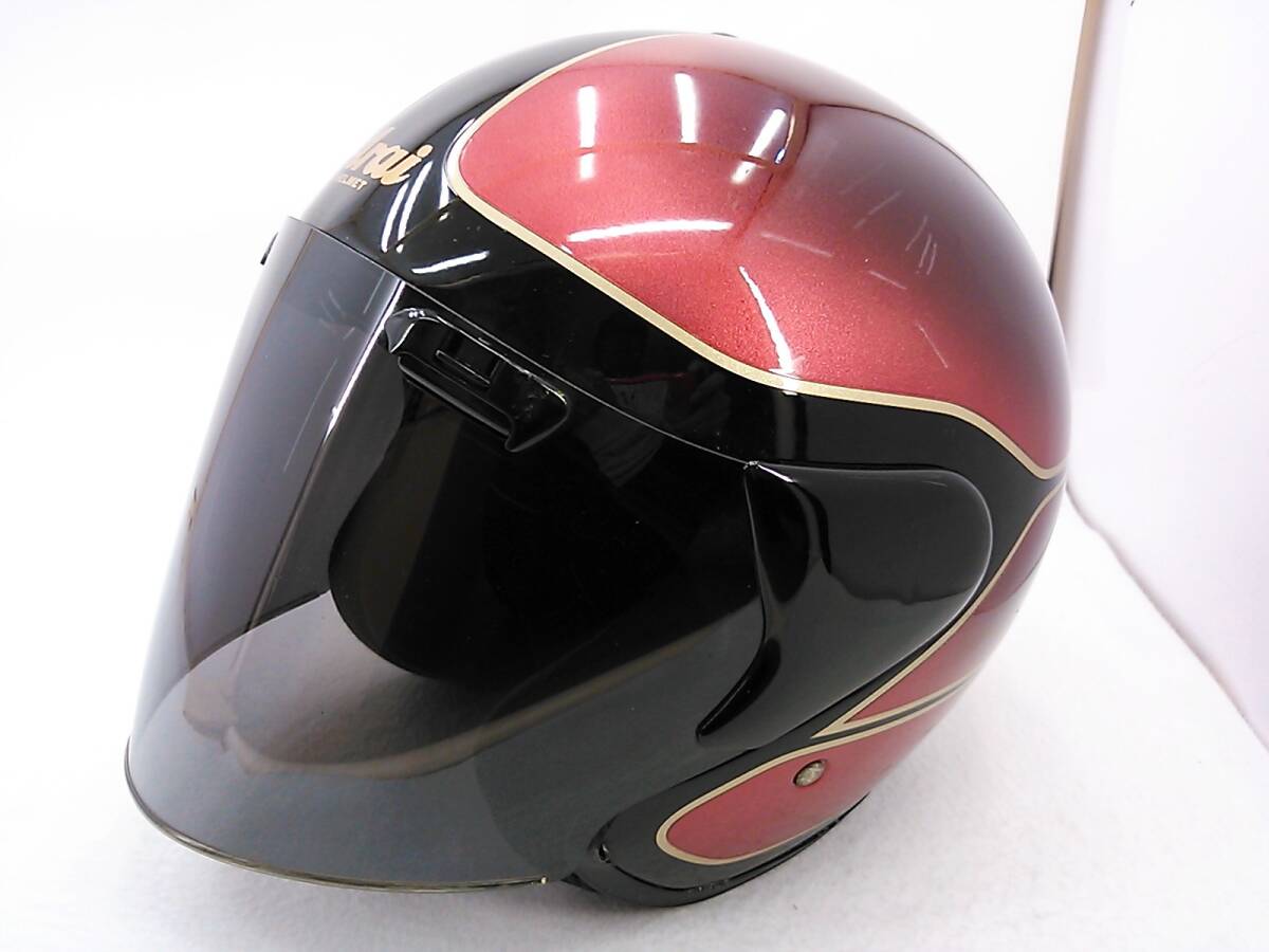 【送料無料】外装良品 Arai アライ SZ VINTAGE ビンテージ Mサイズ スモークシールド付き ジェットヘルメットの画像1