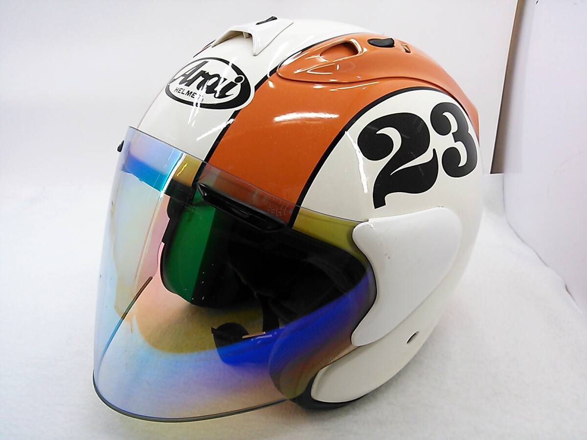 【送料無料】Arai アライ SZ-Ram4 STOUT スタウト XLサイズ ミラーシールド付き ジェットヘルメットの画像1