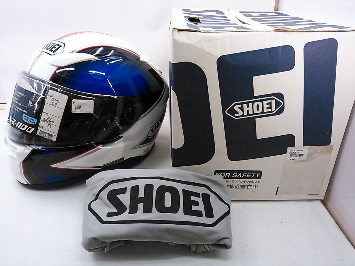 【送料無料】使用極わずか 美品 SHOEI ショウエイ XR-1100 SKEET スキート XLサイズ 元箱付き フルフェイスヘルメットの画像1