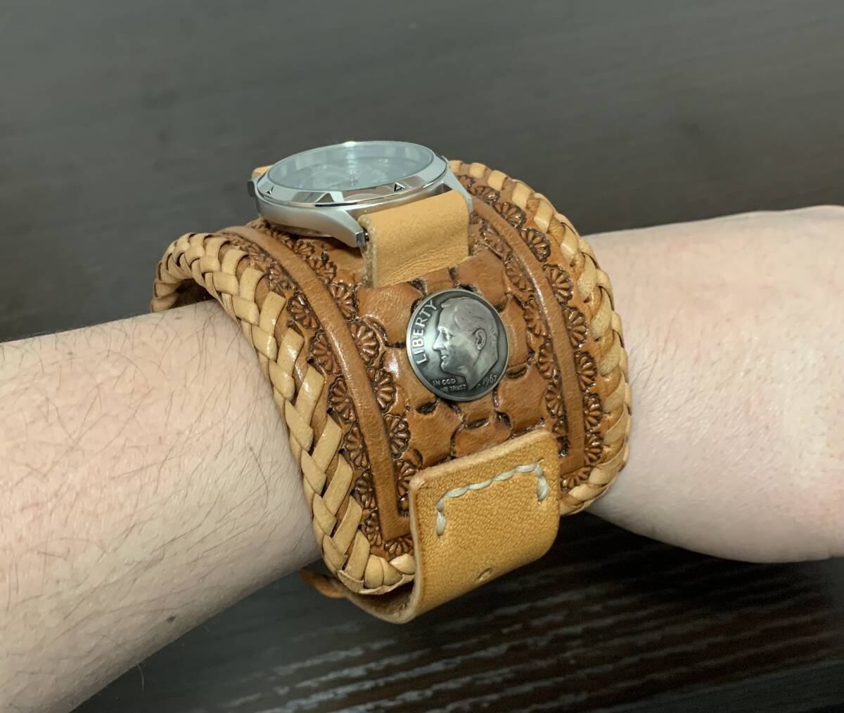  Hamann oak leather watch bangle watch 