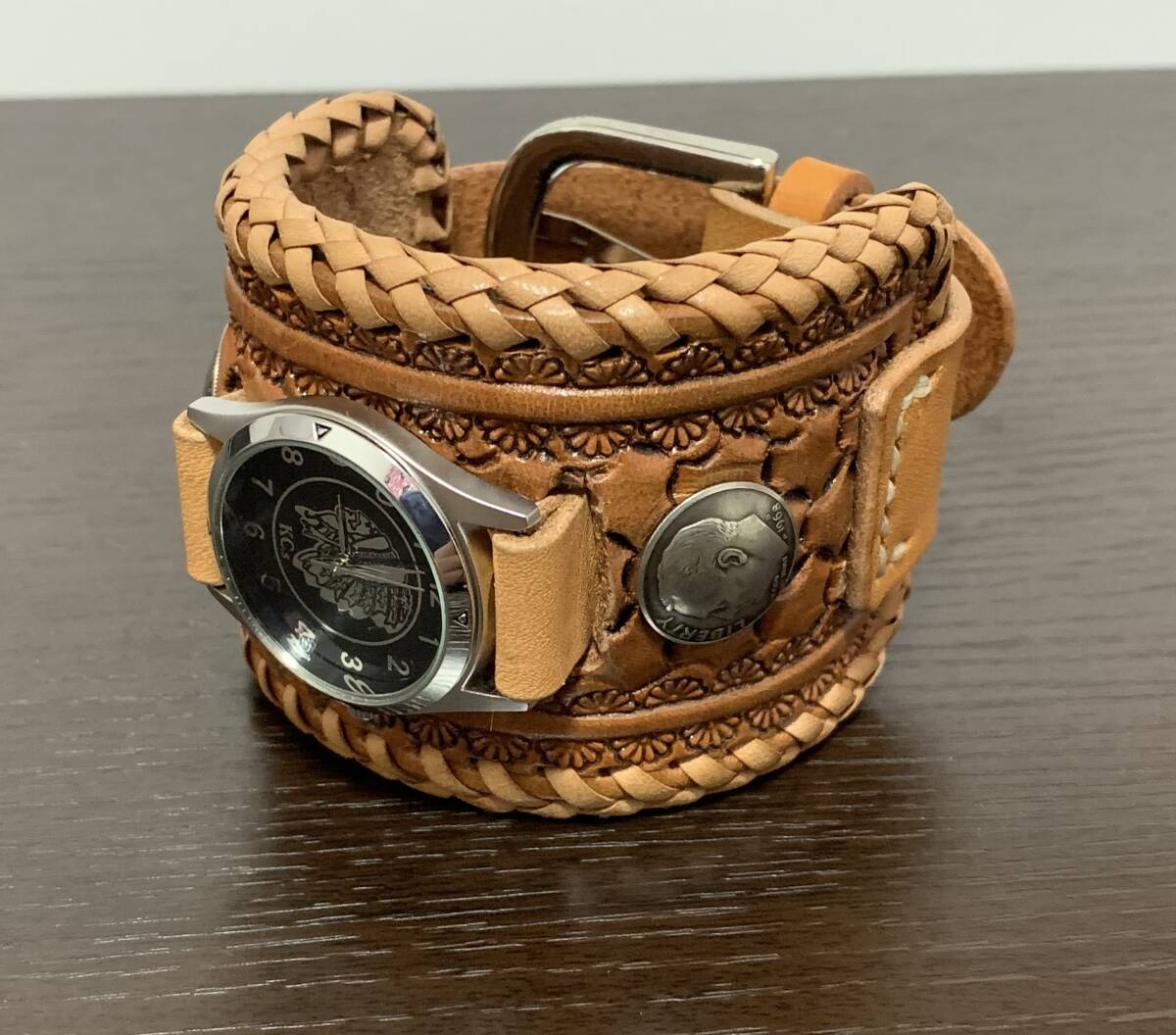  Hamann oak leather watch bangle watch 