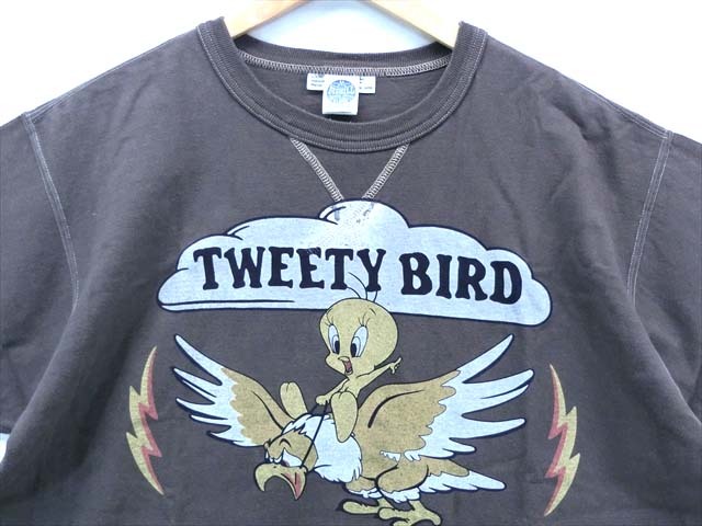 美品 トイズマッコイ TOY'S MCCOY トゥイーティー　バード　Tシャツ 半袖 brown XL_画像3