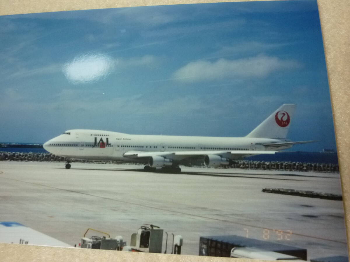 日本航空写真・JAL・B747・那覇空港_画像3