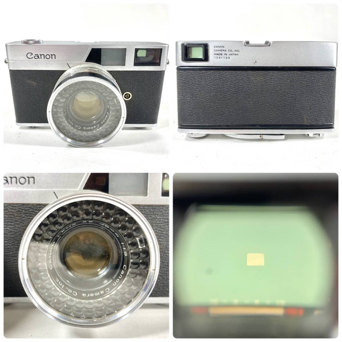 ☆1000円スタ!☆Canon Canonet レンズシャッター式カメラ9点まとめ売り フィルム キャノン Camera ボディ Old Vintage ジャンク品 RL C2の画像10