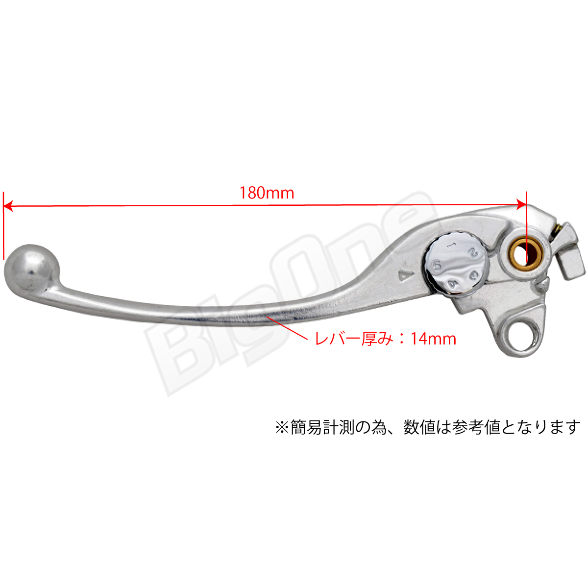 BigOne 純正 Type PC800 VTR1000F CBR1100XX RVF750RR VFR400Z VTR1000SP-1 RVF750RS クラッチ レバー 銀 シルバー_画像5