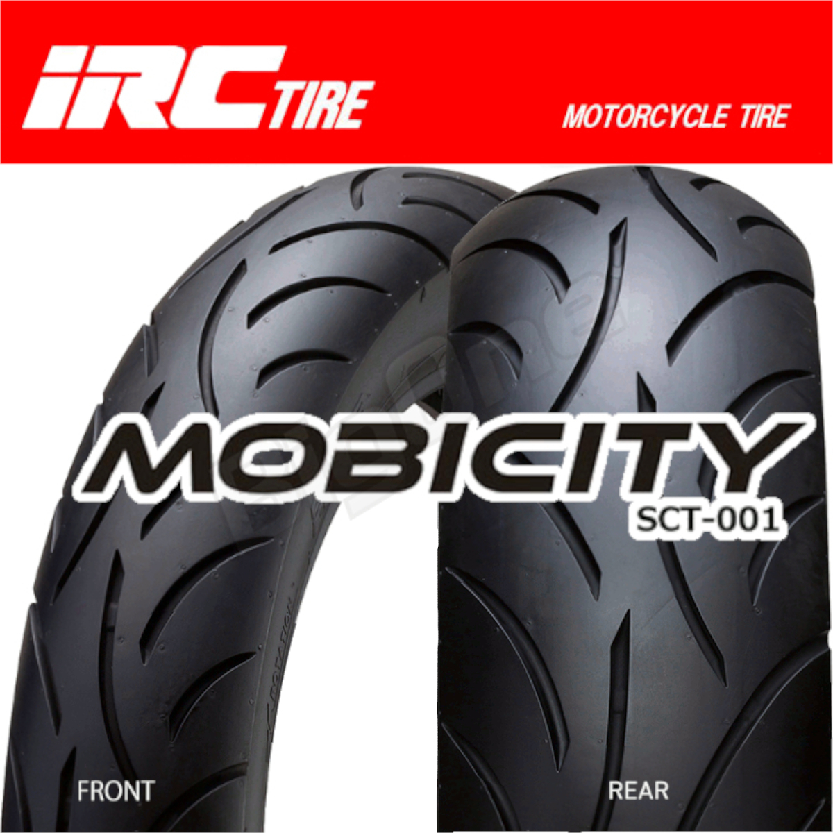 IRC MOBICITY SCT-001 バーディー50ディオ110アドレス110 80/90-14 M/C 40P TL 80-90-14 モビシティー フロント タイヤ_画像1