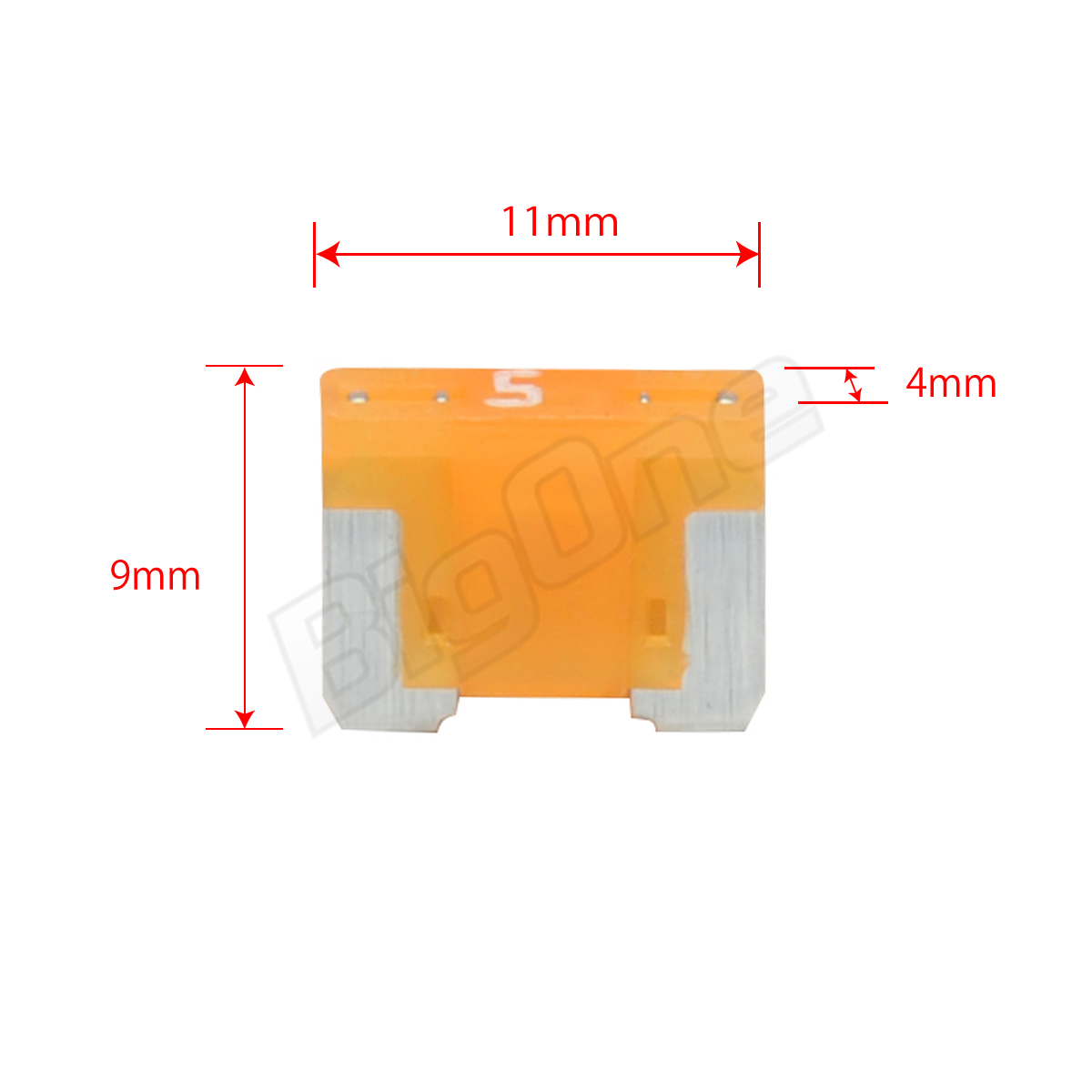 BigOne 切れたら光って知らせる インジケーター 内蔵 2個セット 低背 ASM ヒューズ 5A LED_画像4