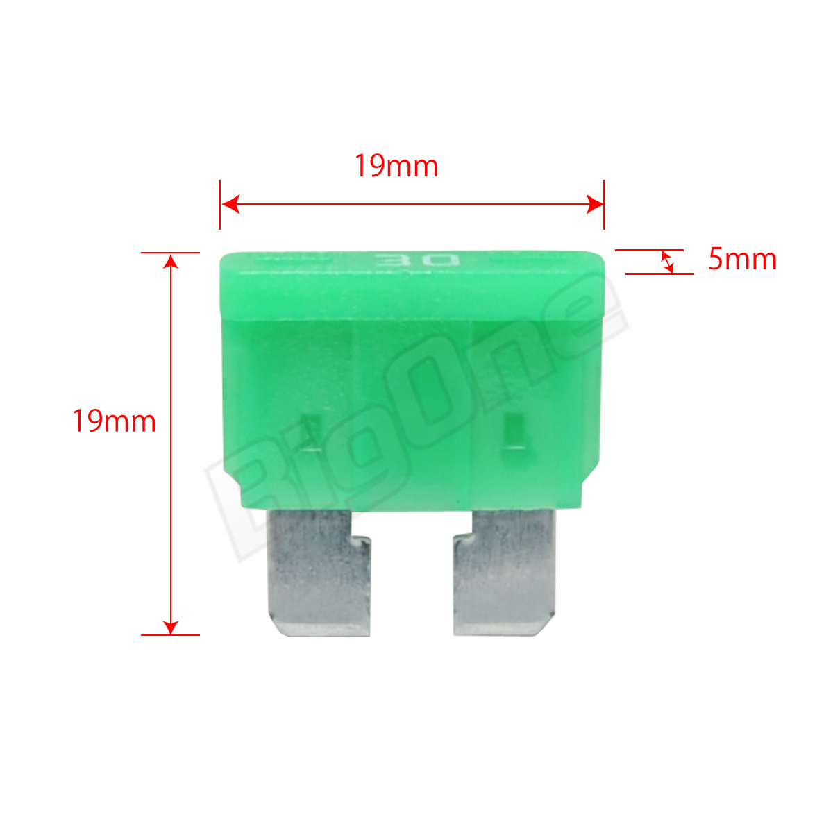 BigOne 切れたら光って知らせる インジケーター 内蔵 2個セット 平型 ヒューズ 30A ATP LED_画像4