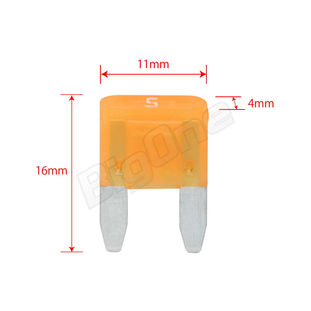 BigOne Mini flat type fuse 5A ASP 100 piece set DC12V car DC24V car 