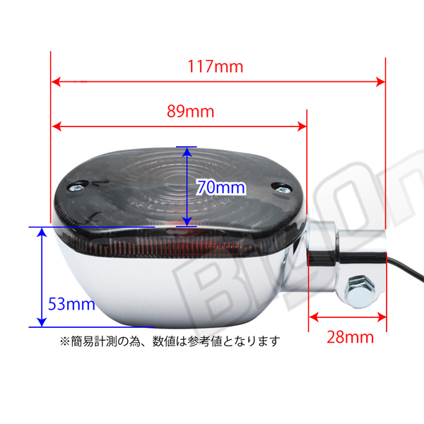 BigOne リプロパーツ Z250FT Z400FX Z400J Z400カスタム Z500 Z550 Z550FX Z550LTD FX系 ウインカー ステー STD 付 純正Type スモーク_画像9