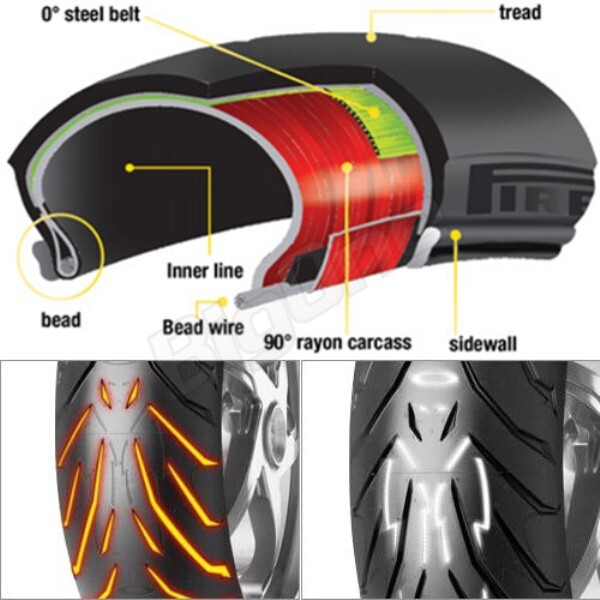 PIRELLI ANGEL ST TRIUMPH トライアンフ Speed Triple スピード トリプル 190/50ZR17 M/C 73W TL リア リヤ タイヤ_画像2