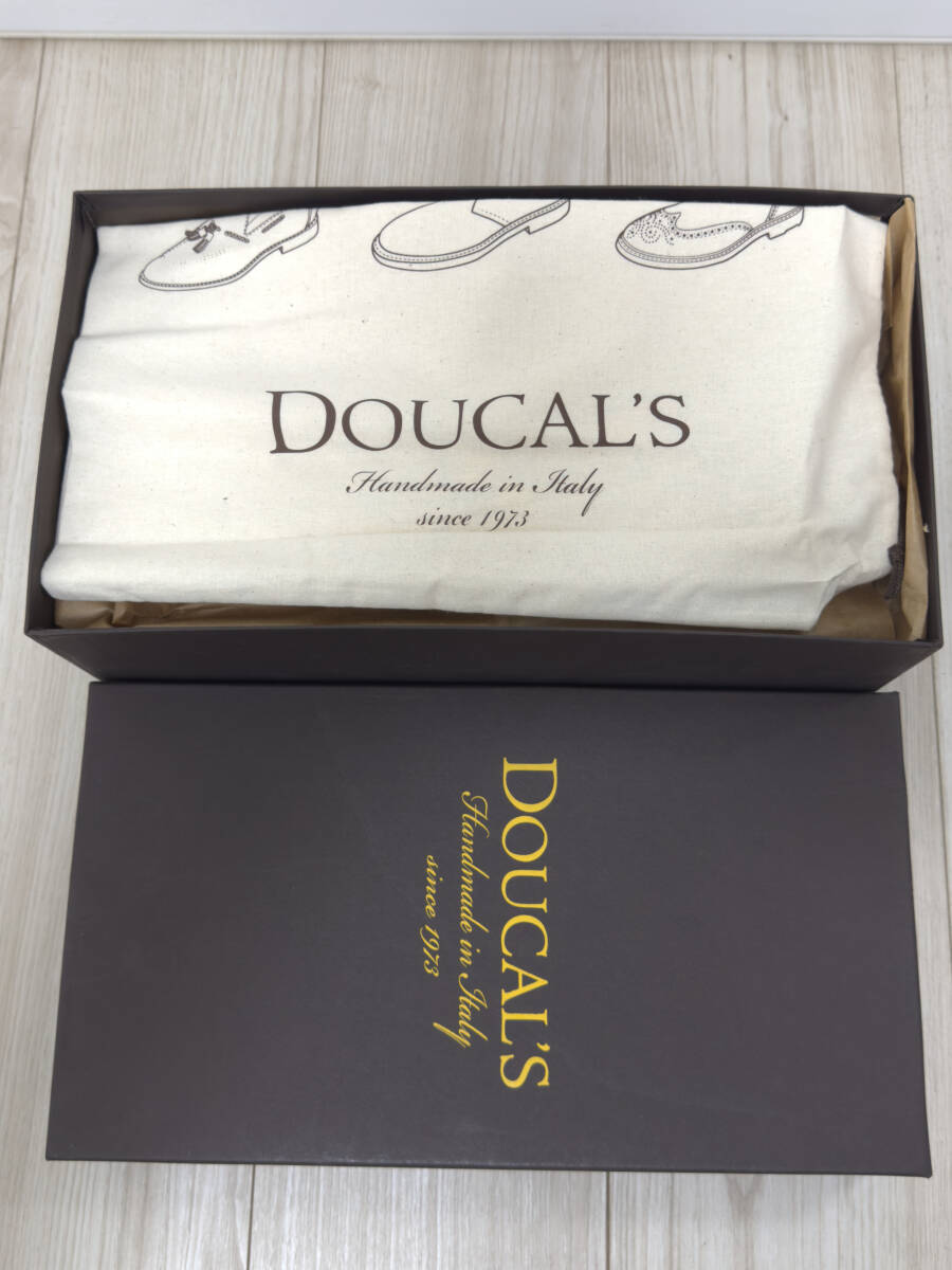 【送料無料・数回使用】デュカルズ/DOUCAL'S シューズ メンズ レザー ローファー ダークブラウン サイズ40.5　イタリア製