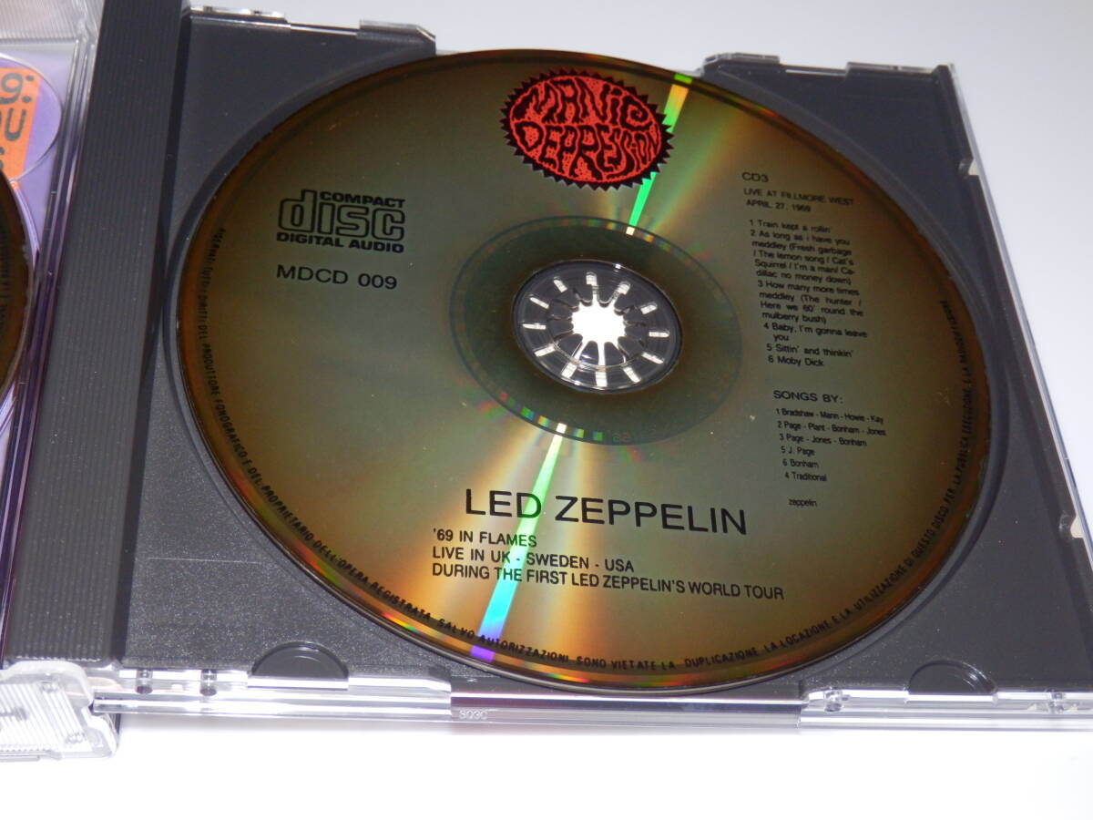 3CD レッド・ツェッペリン(LED ZEPPELIN) /'69 IN FLAMES LIVE IN U.K,SWEDEN,U.S.Aの画像6