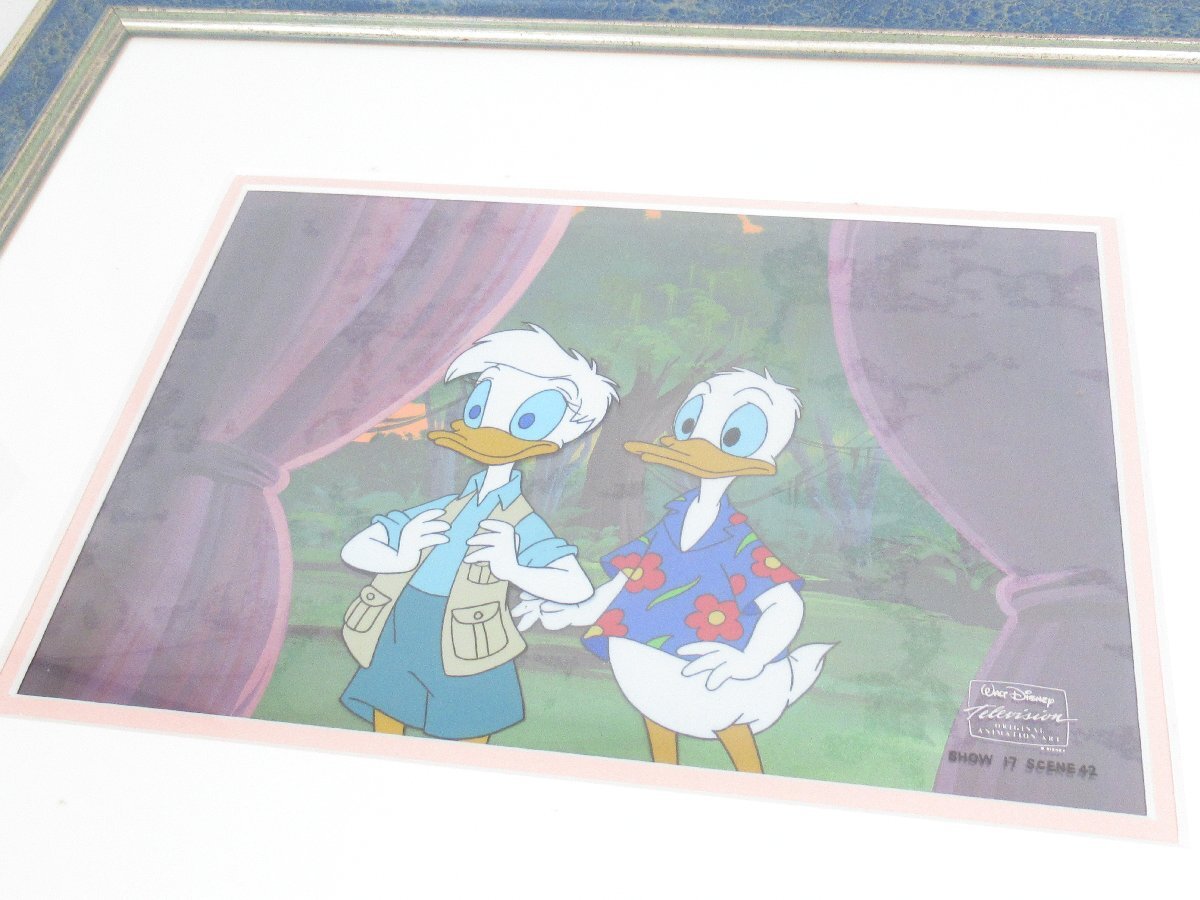 ○ ウォルト・ディズニー Quack Pack クワック・パック ドナルド アロハ 絵画 アート セル画の画像4