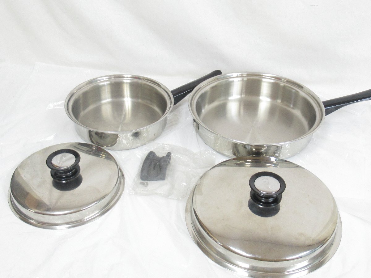 ○ 中古品 Amway アムウェイ Queen クイーン COOKWARE SET クックウェア 旧型 21ピースセット の画像6