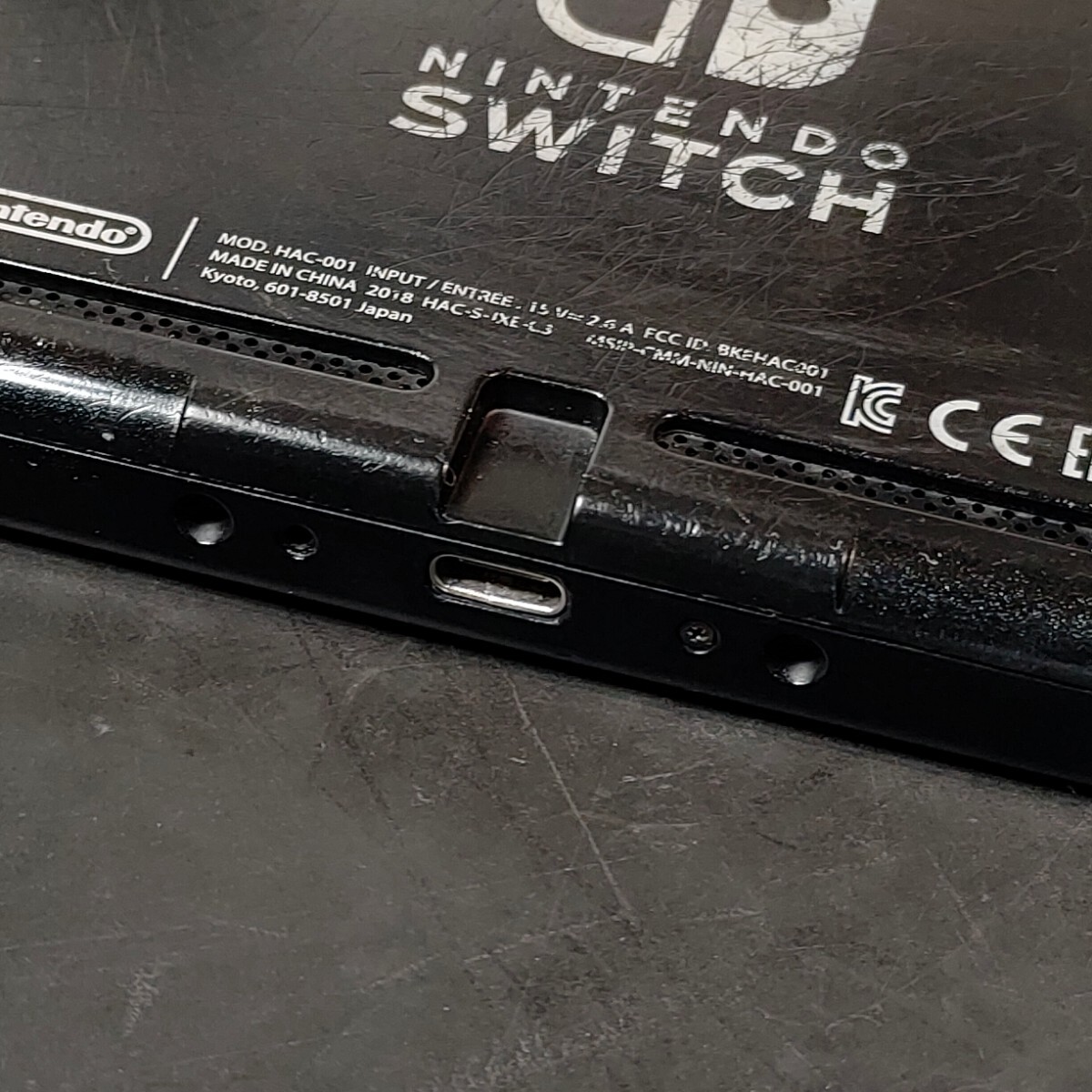 ジャンク品 任天堂 ニンテンドースイッチ Nintendo Switch HAC-001 旧型 充電不可_画像9