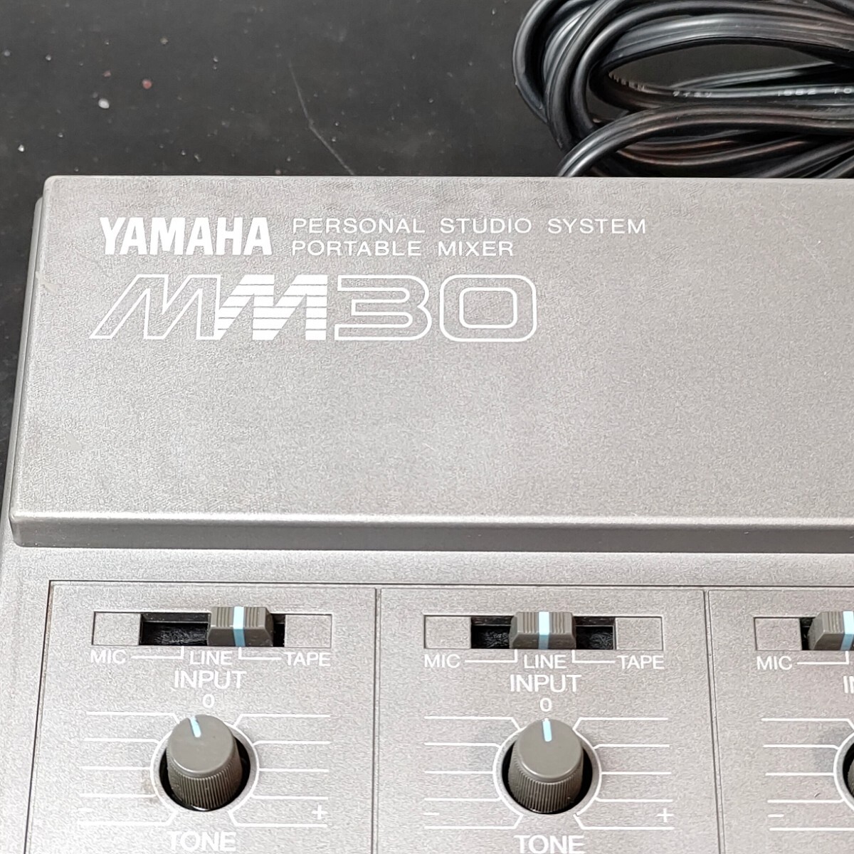 中古品 通電のみ確認済 ヤマハ YAMAHA パーソナルスタジオシステム ポータブルミキサー モデルMM30の画像2