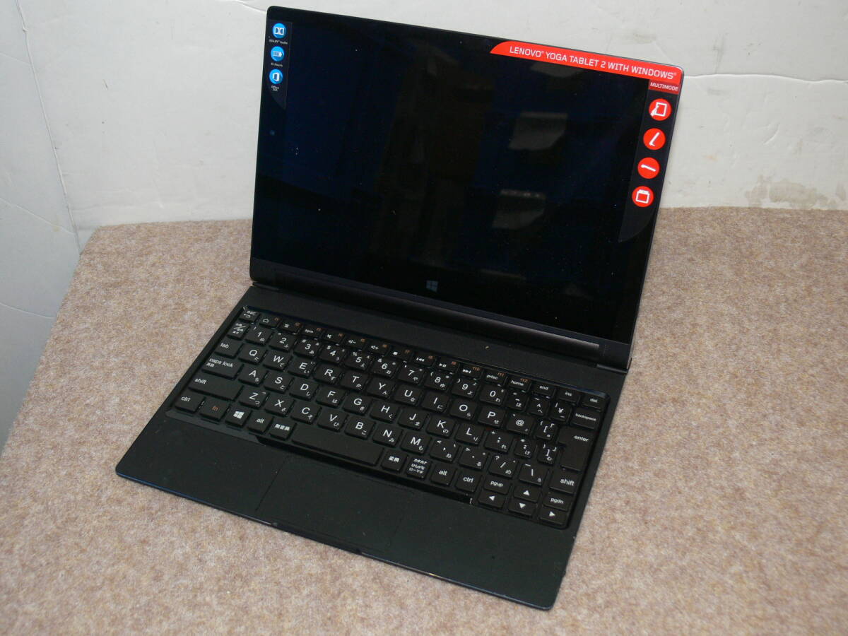 【ジャンク扱い】Lenovo Yoga Tablet2 with Windows (Atom Z3745/2GB/32GB SSD/10.1インチ フルHD/Wi-Fi/Win10 Home))_画像1